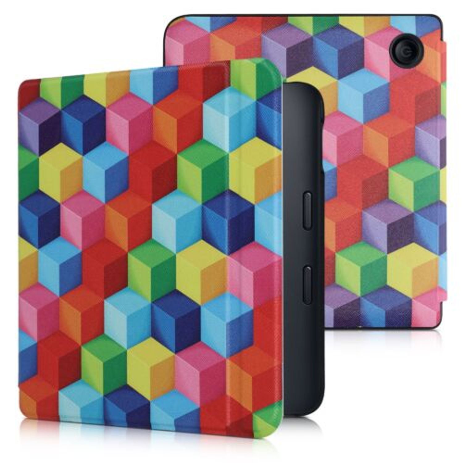 Husa pentru Kobo Libra 2, Kwmobile, Multicolor, Piele ecologica, 56575.16 fotografia produsului