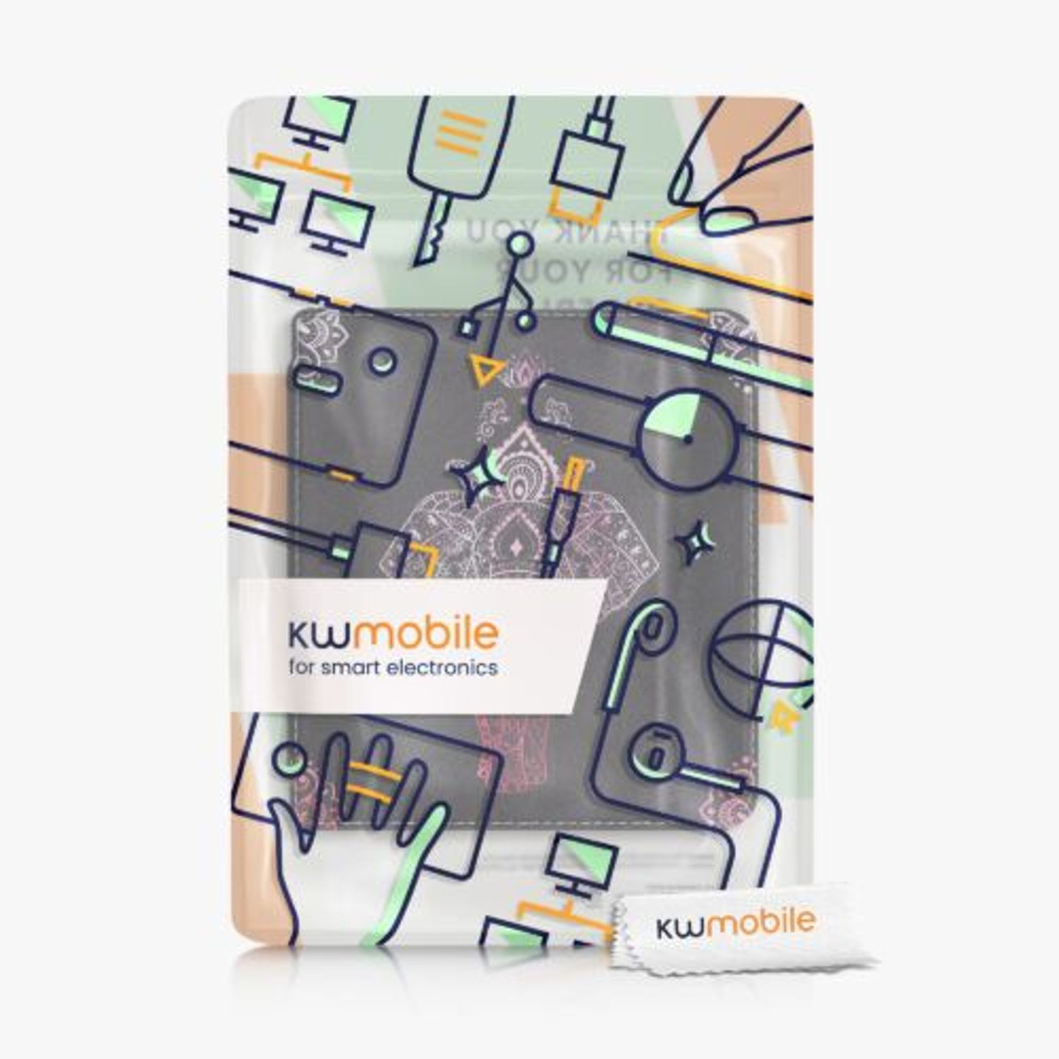 Husa pentru Kobo Libra 2, Kwmobile, Multicolor, Piele ecologica, 57845.04 fotografia produsului View 9 L