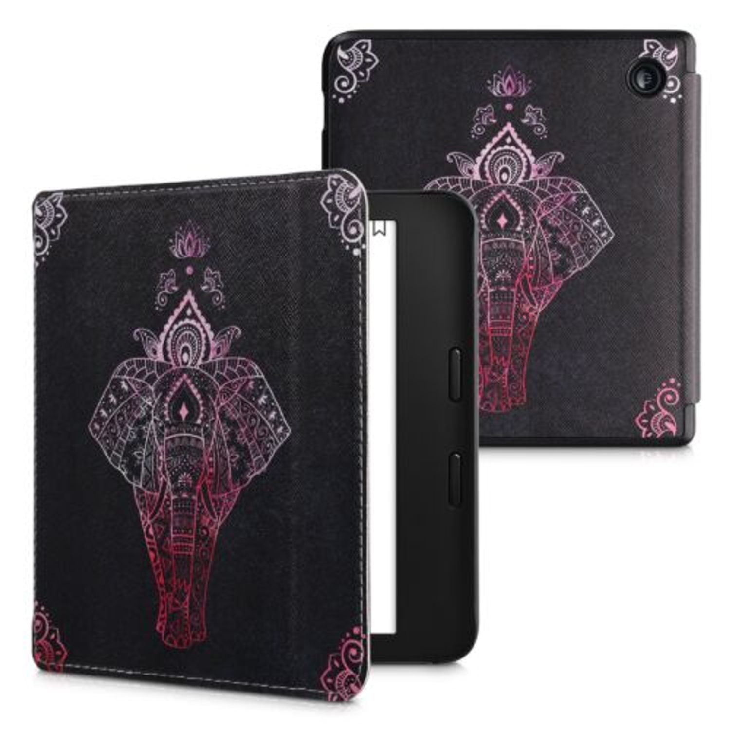 Husa pentru Kobo Libra 2, Kwmobile, Multicolor, Piele ecologica, 57845.04 fotografia produsului