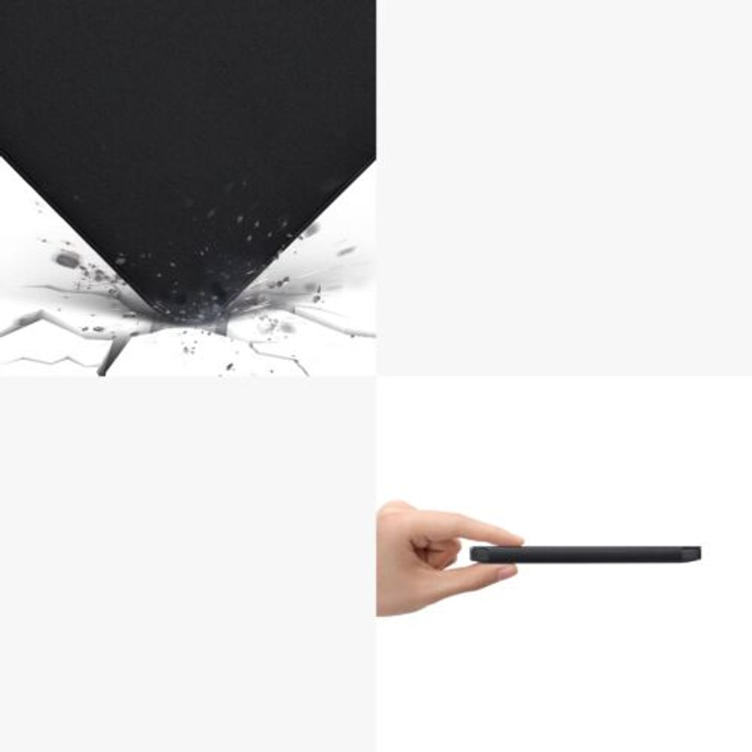 Husa pentru Kobo Libra 2, Kwmobile, Negru, Textil, 57858.01 fotografia produsului View 10 L