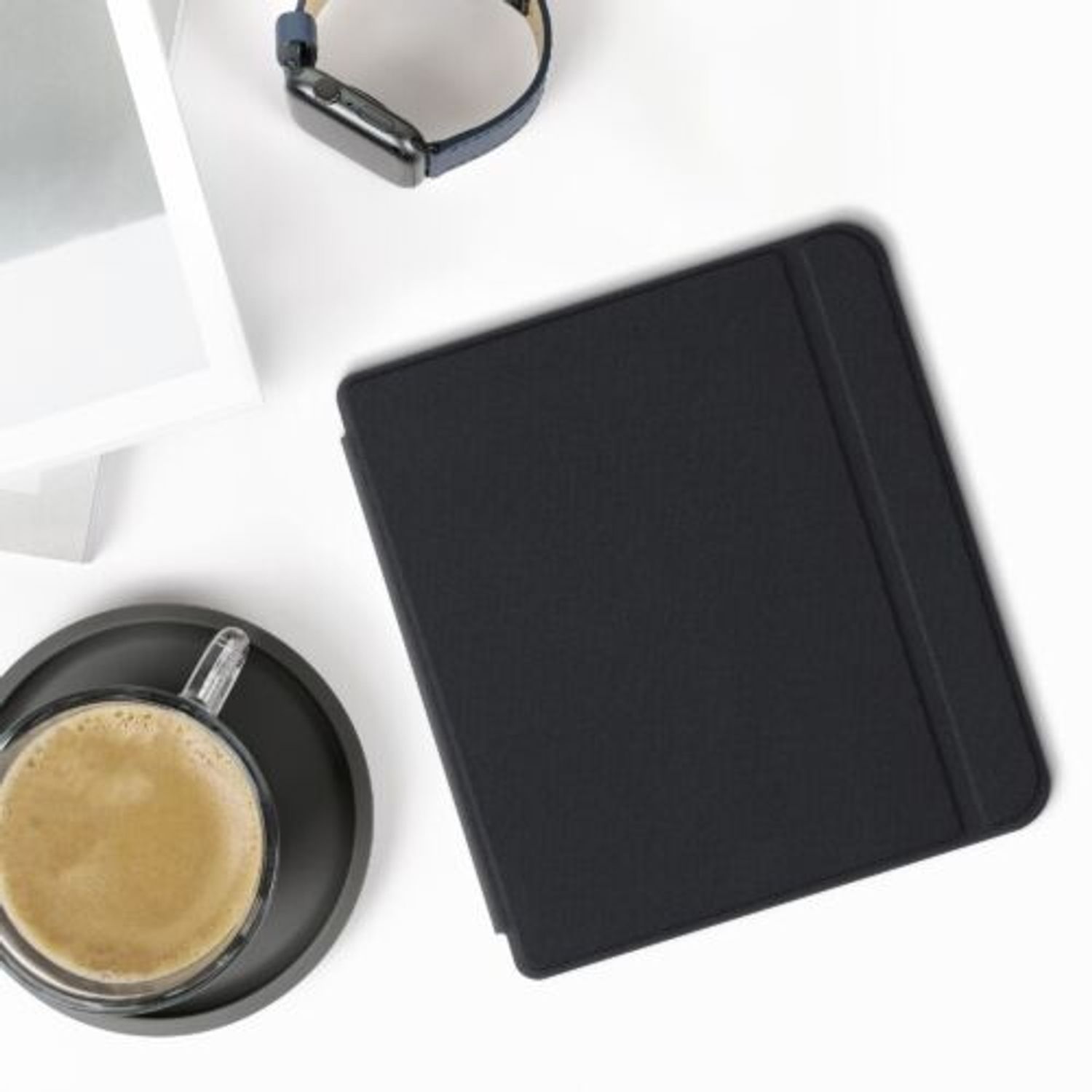 Husa pentru Kobo Libra 2, Kwmobile, Negru, Textil, 57858.01 fotografia produsului View 3 L