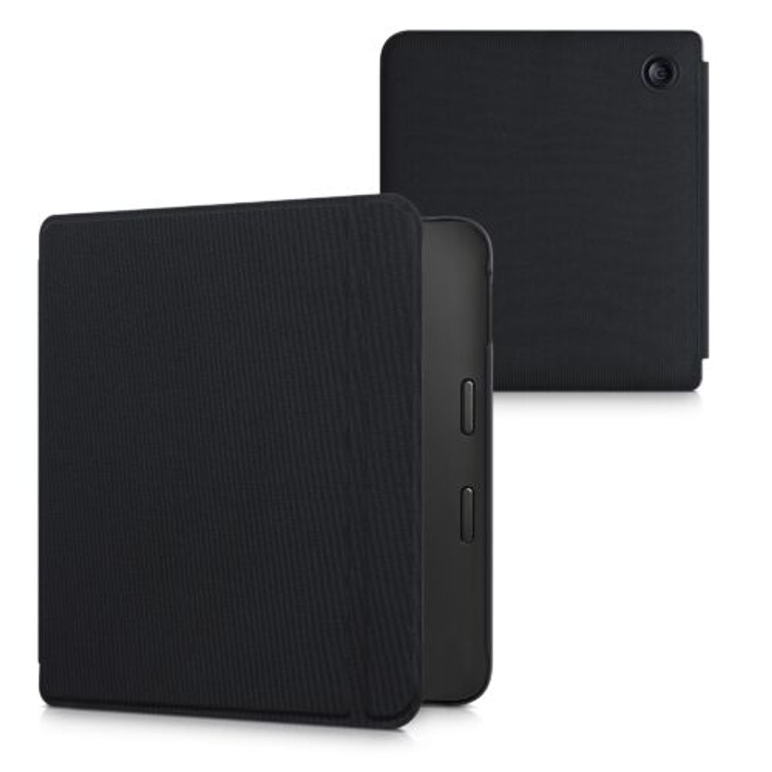 Husa pentru Kobo Libra 2, Kwmobile, Negru, Textil, 57858.01 fotografia produsului