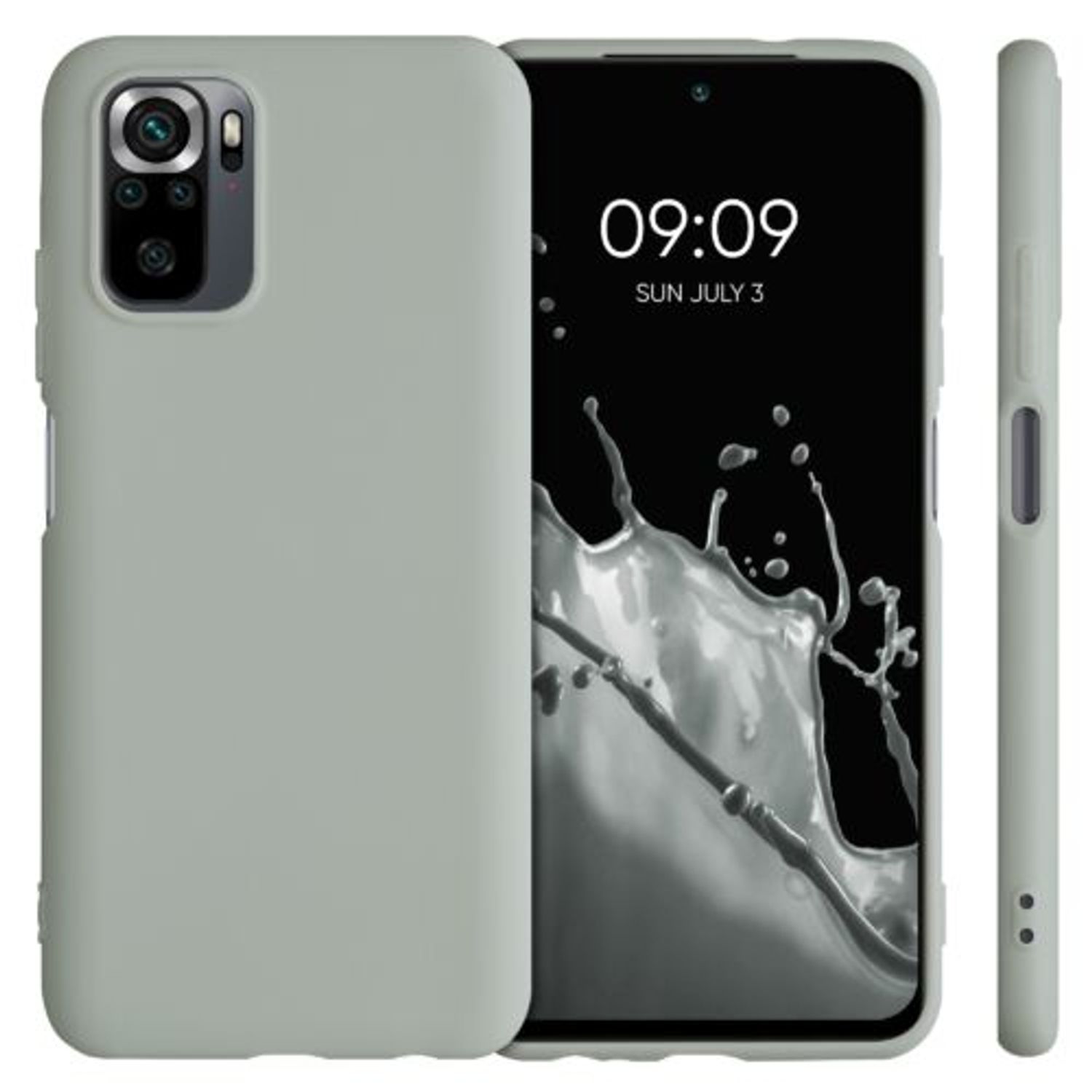 Husa pentru Xiaomi Redmi Note 10/Redmi Note 10S, Silicon, Verde, 54541.70 fotografia produsului View 2 L