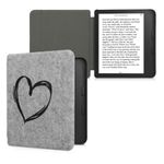 Husa pentru Kobo Libra 2, Kwmobile, Gri, Textil, 57618.02 fotografia produsului View 2 S