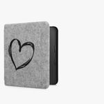 Husa pentru Kobo Libra 2, Kwmobile, Gri, Textil, 57618.02 fotografia produsului View 8 S