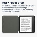 Husa pentru Kobo Libra 2, Kwmobile, Gri, Textil, 57171.19 fotografia produsului View 5 S
