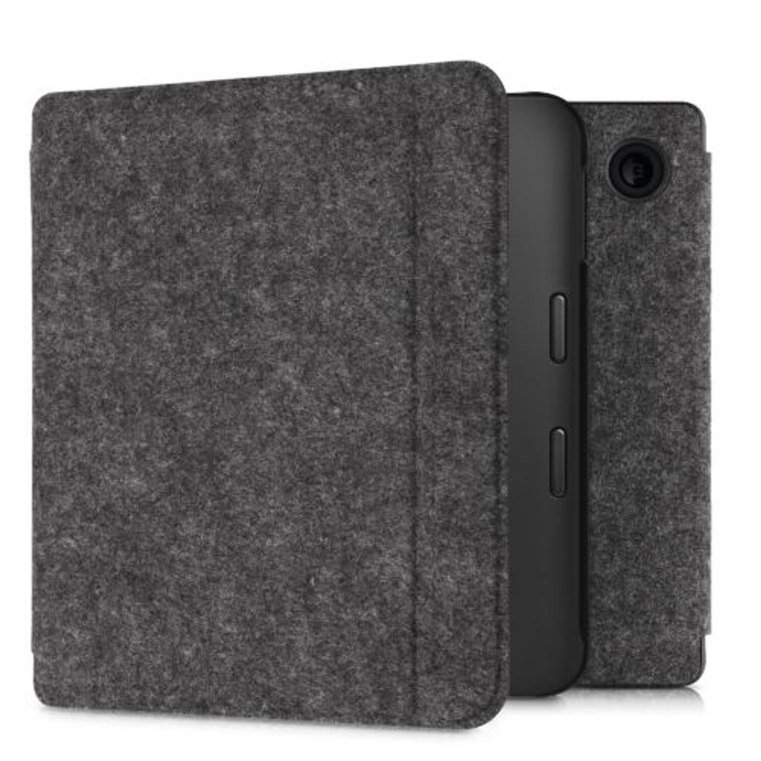 Husa pentru Kobo Libra 2, Kwmobile, Gri, Textil, 57171.19 fotografia produsului