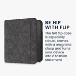 Husa pentru Kobo Libra 2, Kwmobile, Gri, Textil, 57171.19 fotografia produsului View 3 S