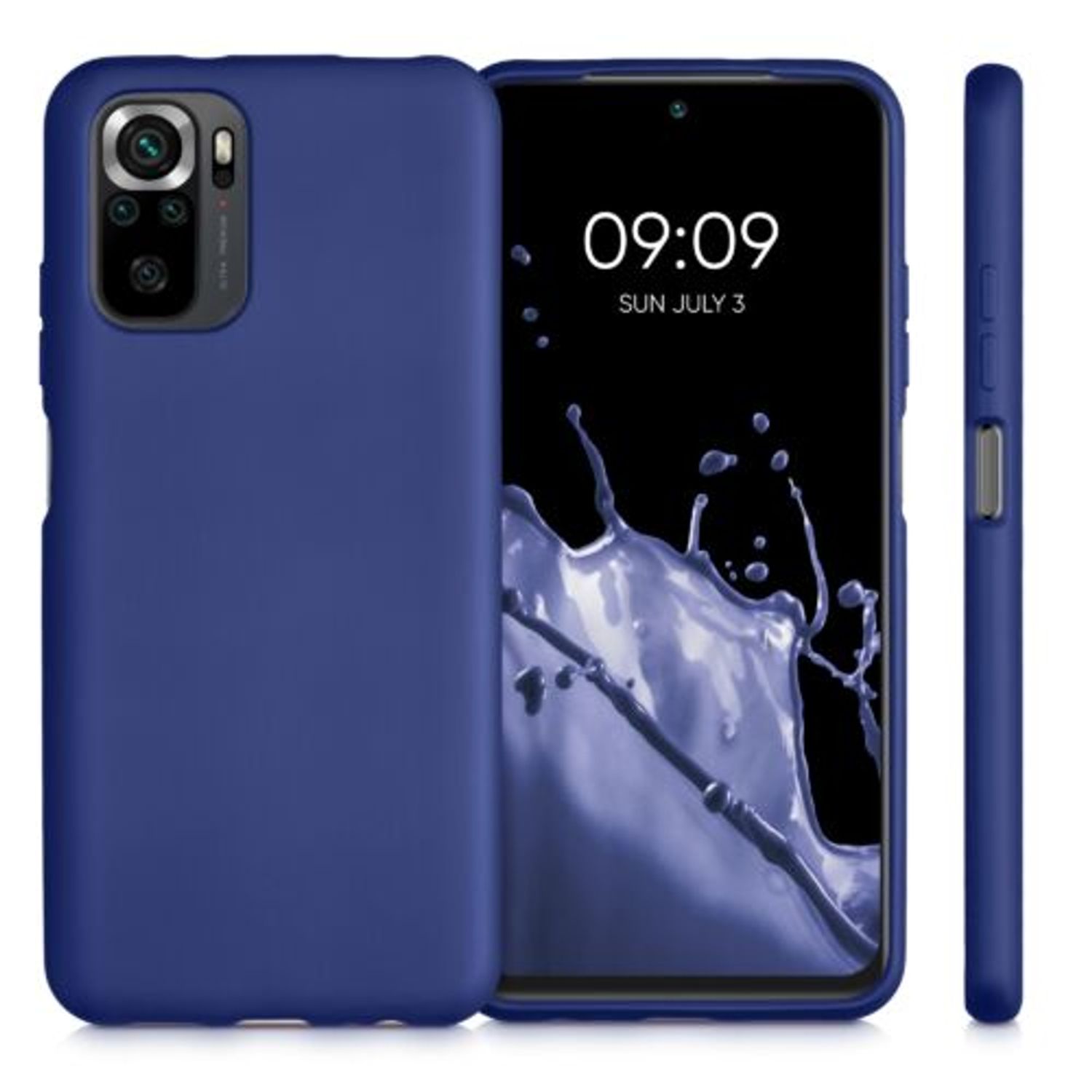 Husa pentru Xiaomi Redmi Note 10/Redmi Note 10S, Silicon, Albastru, 54542.64 fotografia produsului View 2 L