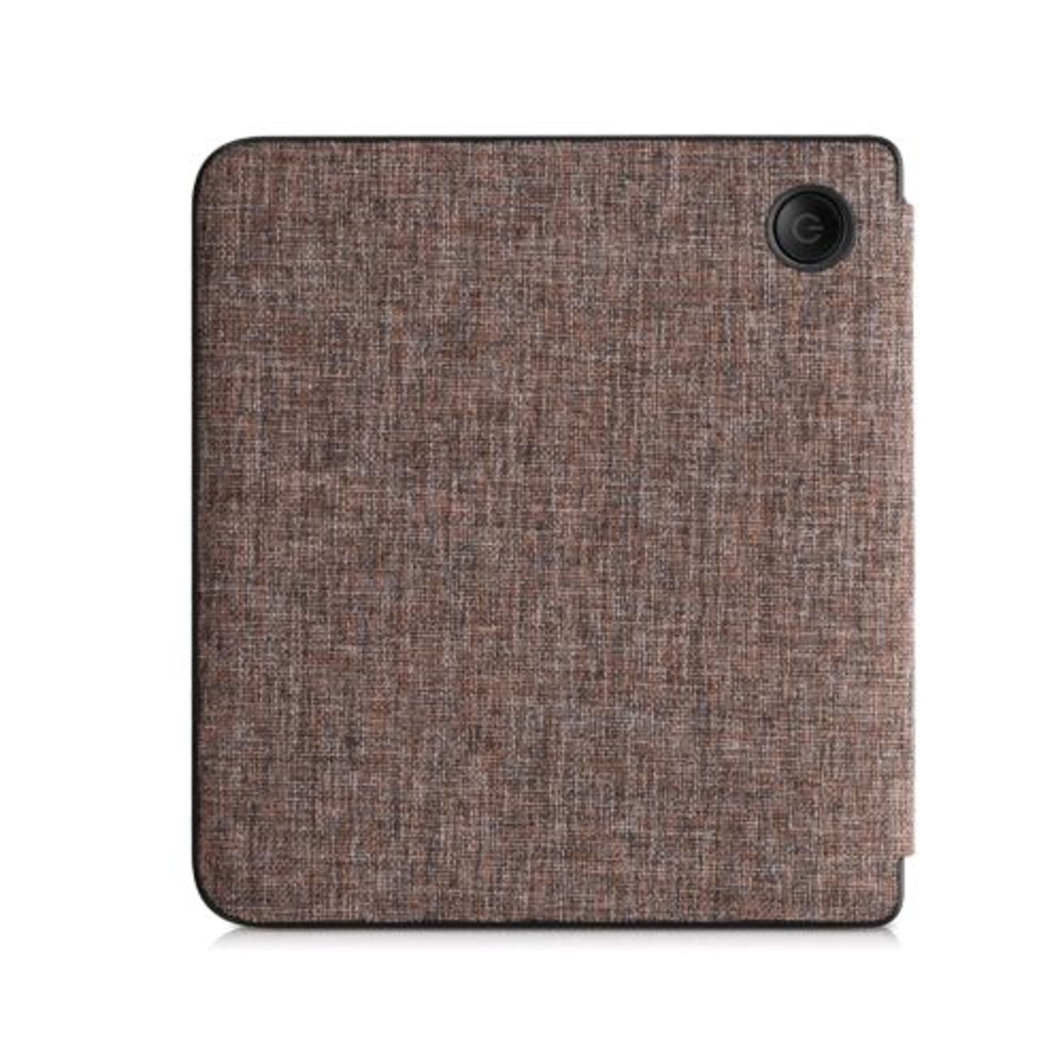 Husa pentru Kobo Libra 2, Kwmobile, Maro, Textil, 57173.05 fotografia produsului View 4 L
