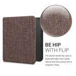 Husa pentru Kobo Libra 2, Kwmobile, Maro, Textil, 57173.05 fotografia produsului View 3 S