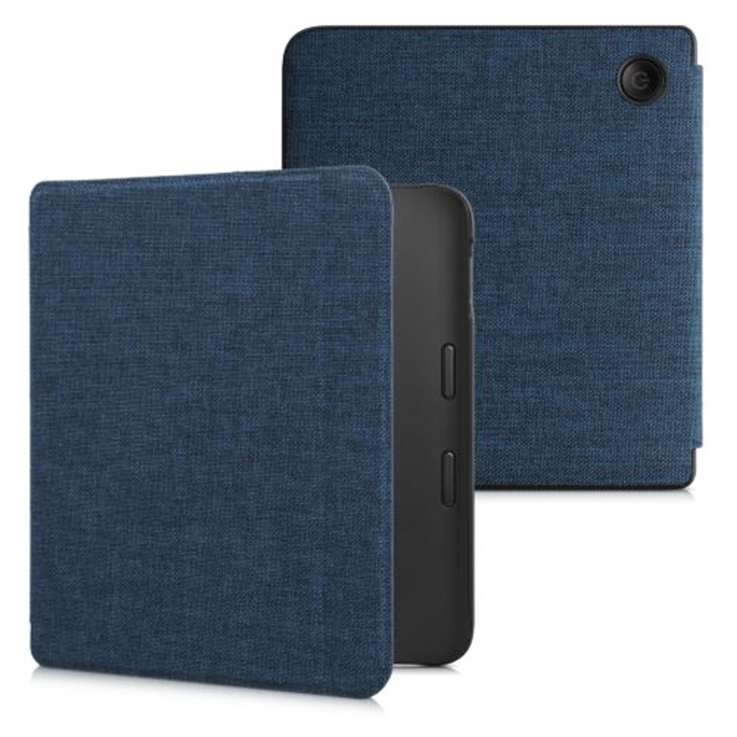 Husa pentru Kobo Libra 2, Kwmobile, Albastru, Textil, 57173.04 fotografia produsului View 2 L