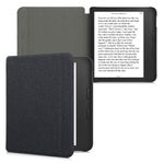 Husa pentru Kobo Libra 2, Kwmobile, Negru, Textil, 57173.01 fotografia produsului