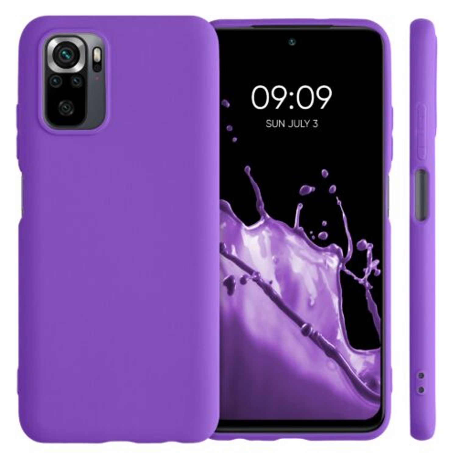 Husa pentru Xiaomi Redmi Note 10/Redmi Note 10S, Silicon, Mov, 54541.221 fotografia produsului View 2 L