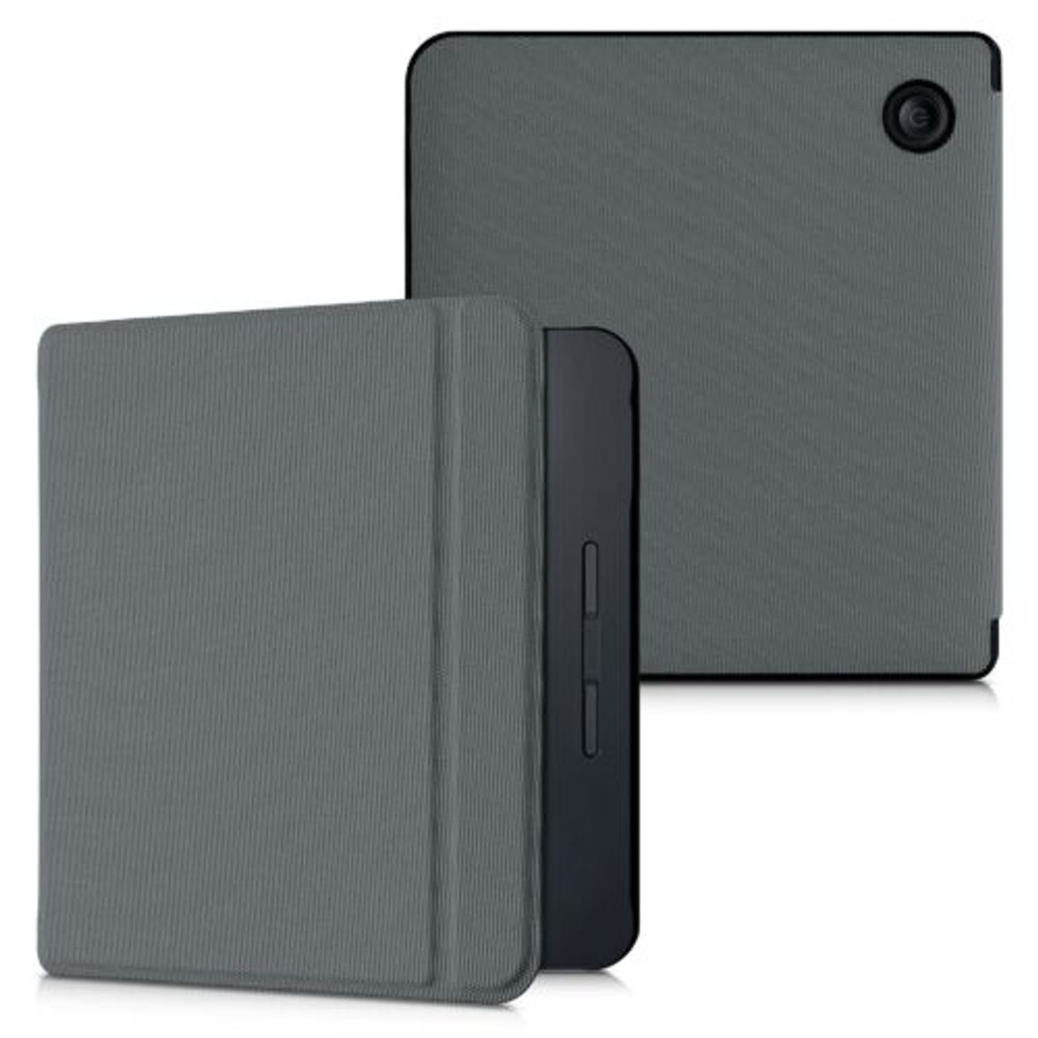 Husa pentru Kobo Libra H2O, Kwmobile, Gri, Nylon, 57196.73 fotografia produsului View 2 L