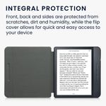 Husa pentru Kobo Libra H2O, Kwmobile, Gri, Nylon, 57196.73 fotografia produsului View 5 S