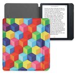 Husa pentru Kobo Libra H2O, Kwmobile, Multicolor, Piele ecologica, 50300.46 fotografia produsului View 2 S