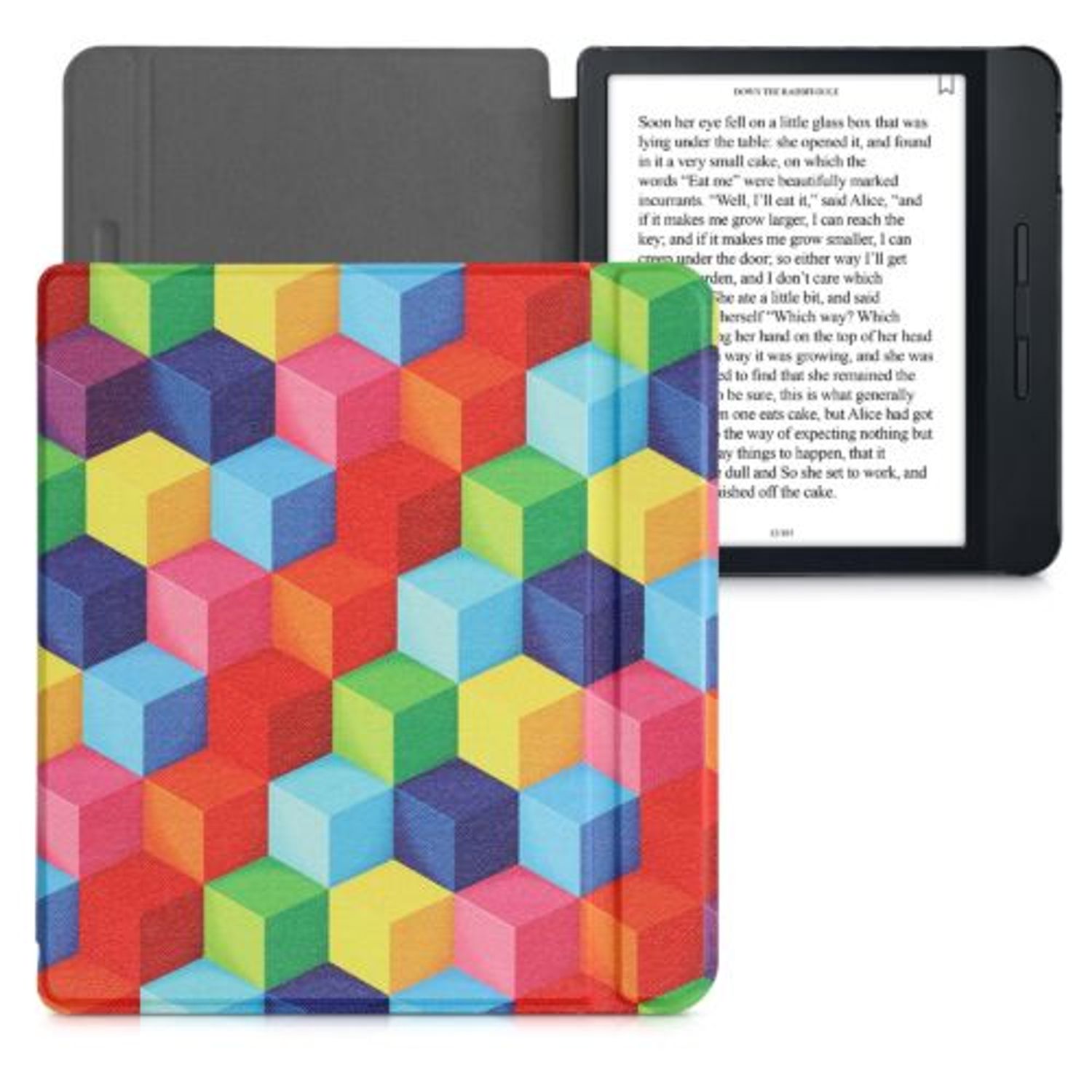Husa pentru Kobo Libra H2O, Kwmobile, Multicolor, Piele ecologica, 50300.46 fotografia produsului View 2 L