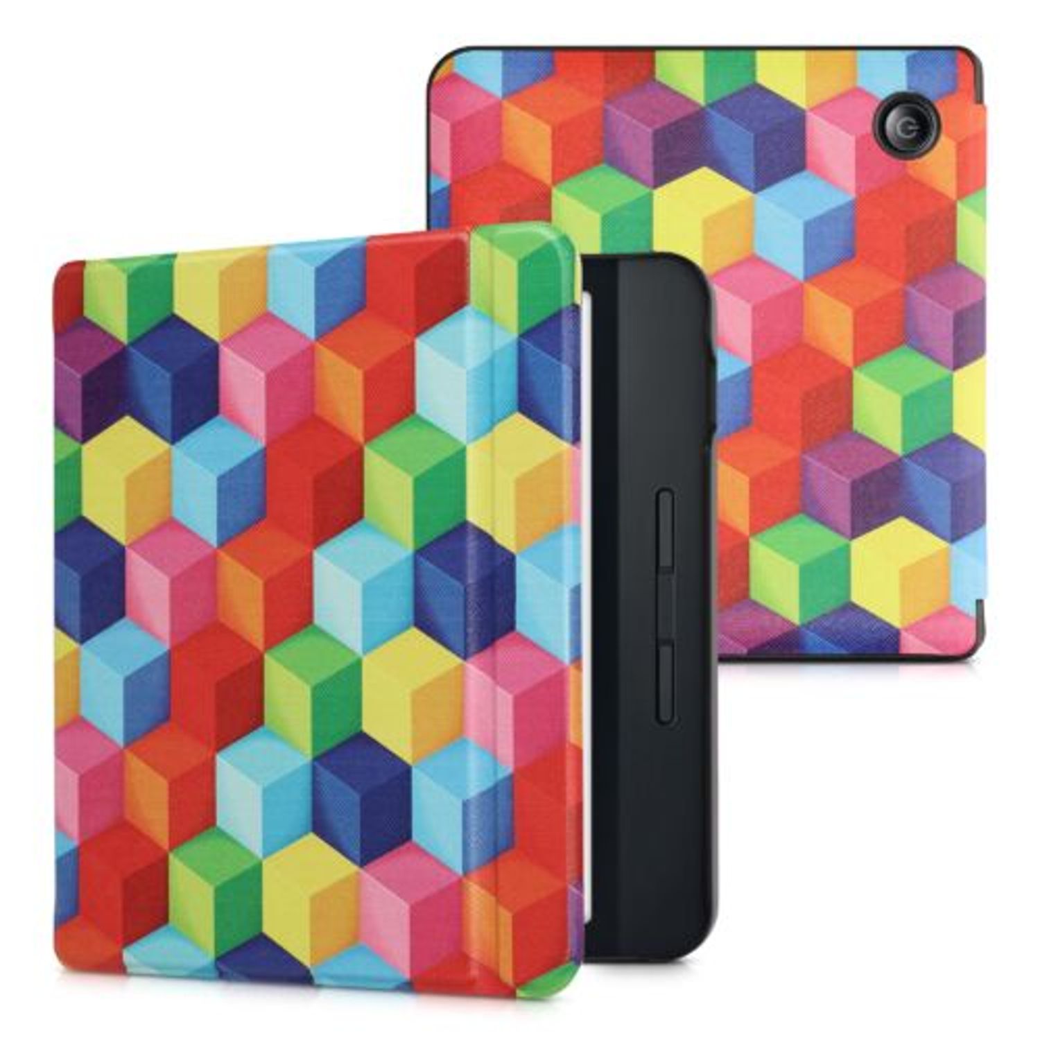Husa pentru Kobo Libra H2O, Kwmobile, Multicolor, Piele ecologica, 50300.46 fotografia produsului