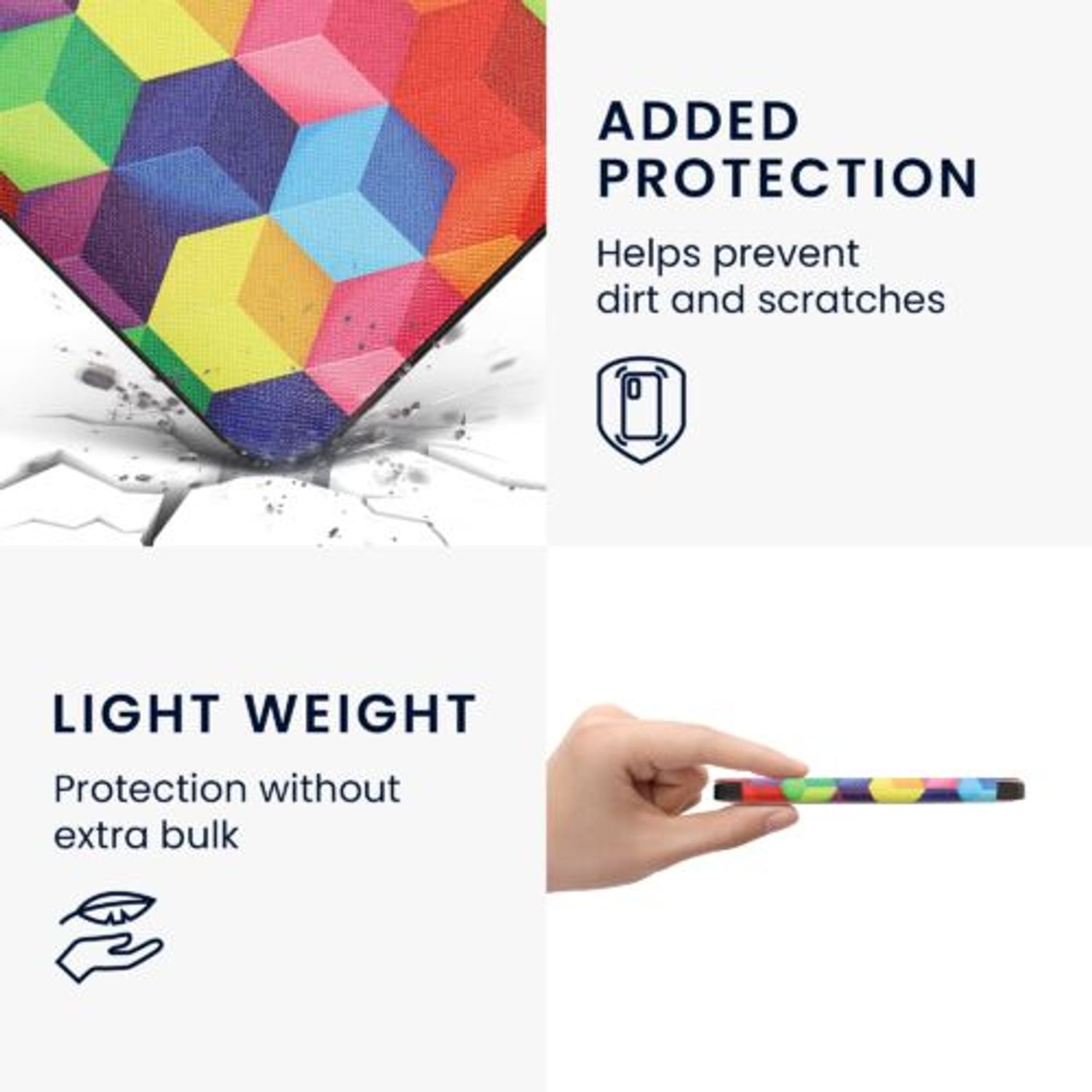Husa pentru Kobo Libra H2O, Kwmobile, Multicolor, Piele ecologica, 50300.46 fotografia produsului View 5 L