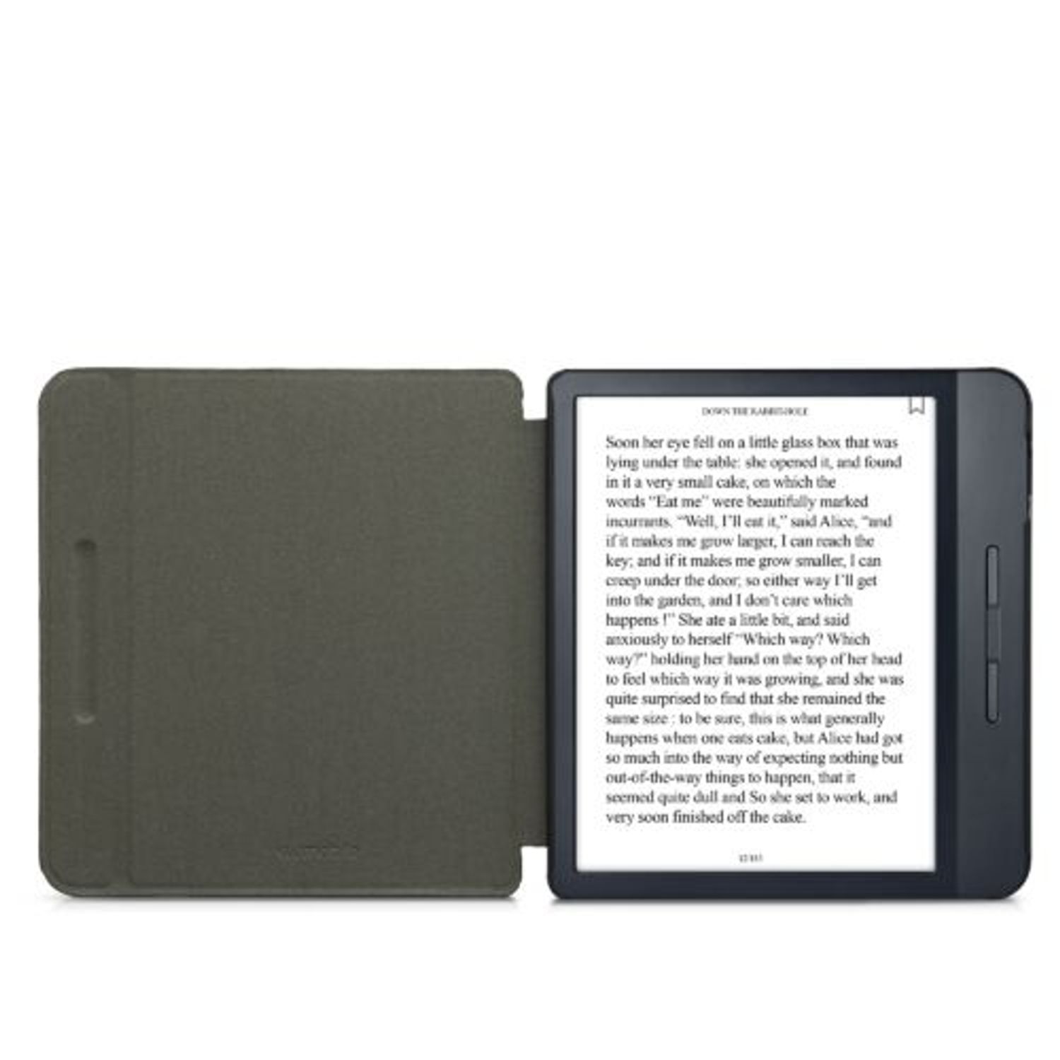 Husa pentru Kobo Libra H2O, Kwmobile, Gri, Textil, 57152.19 fotografia produsului View 8 L