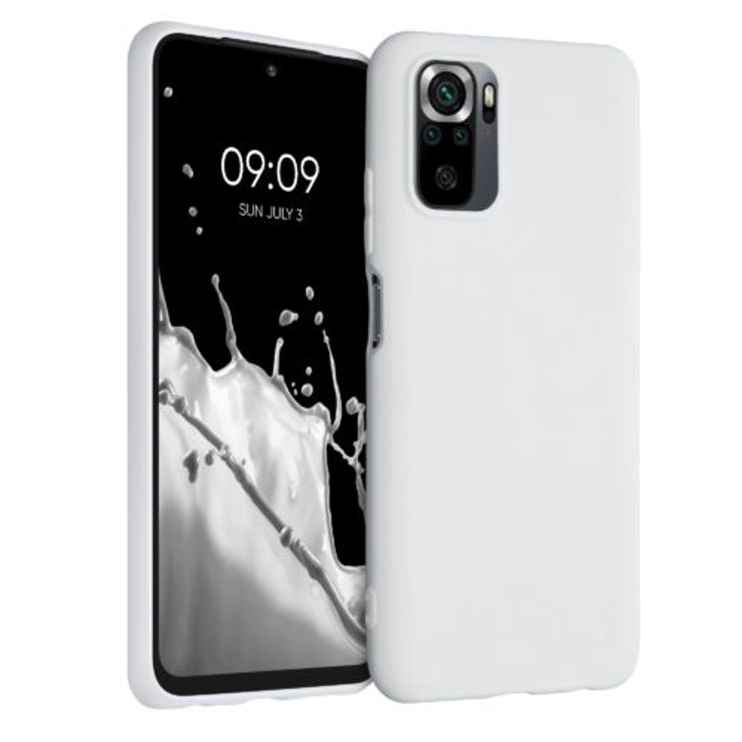 Husa pentru Xiaomi Redmi Note 10/Redmi Note 10S, Silicon, Alb, 54541.48 fotografia produsului