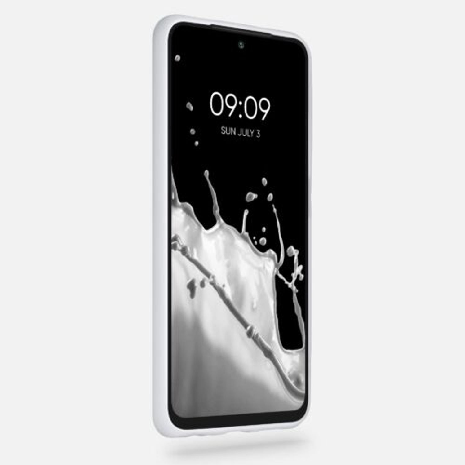 Husa pentru Xiaomi Redmi Note 10/Redmi Note 10S, Silicon, Alb, 54541.48 fotografia produsului View 3 L