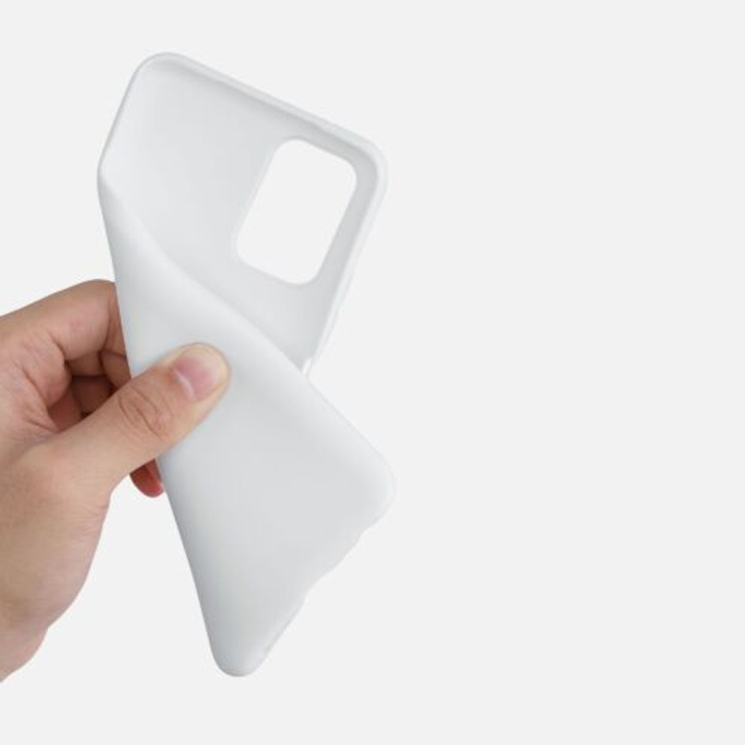 Husa pentru Xiaomi Redmi Note 10/Redmi Note 10S, Silicon, Alb, 54541.48 fotografia produsului View 7 L