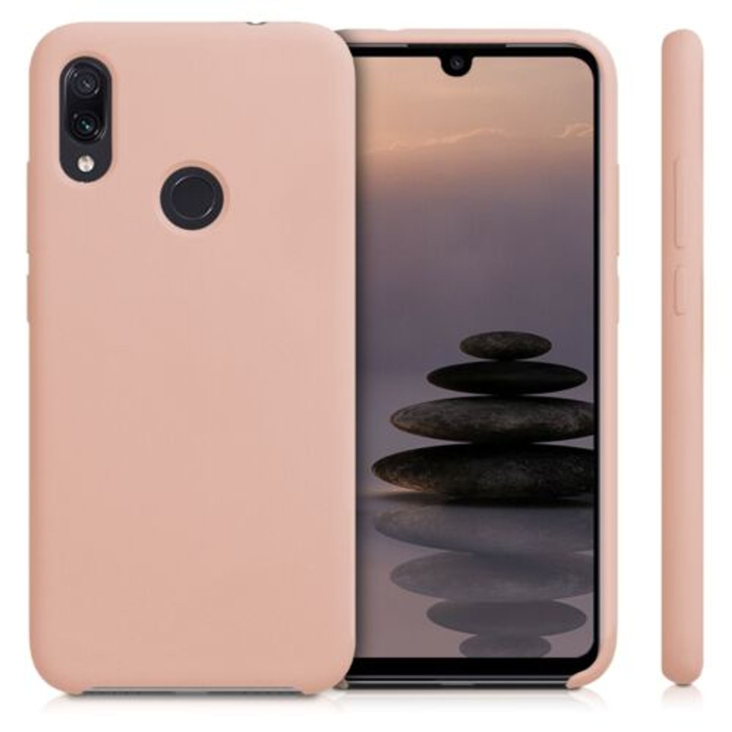 Husa pentru Xiaomi Redmi Note 7/Redmi Note 7 Pro, Silicon, Roz, 48714.52 fotografia produsului View 2 L