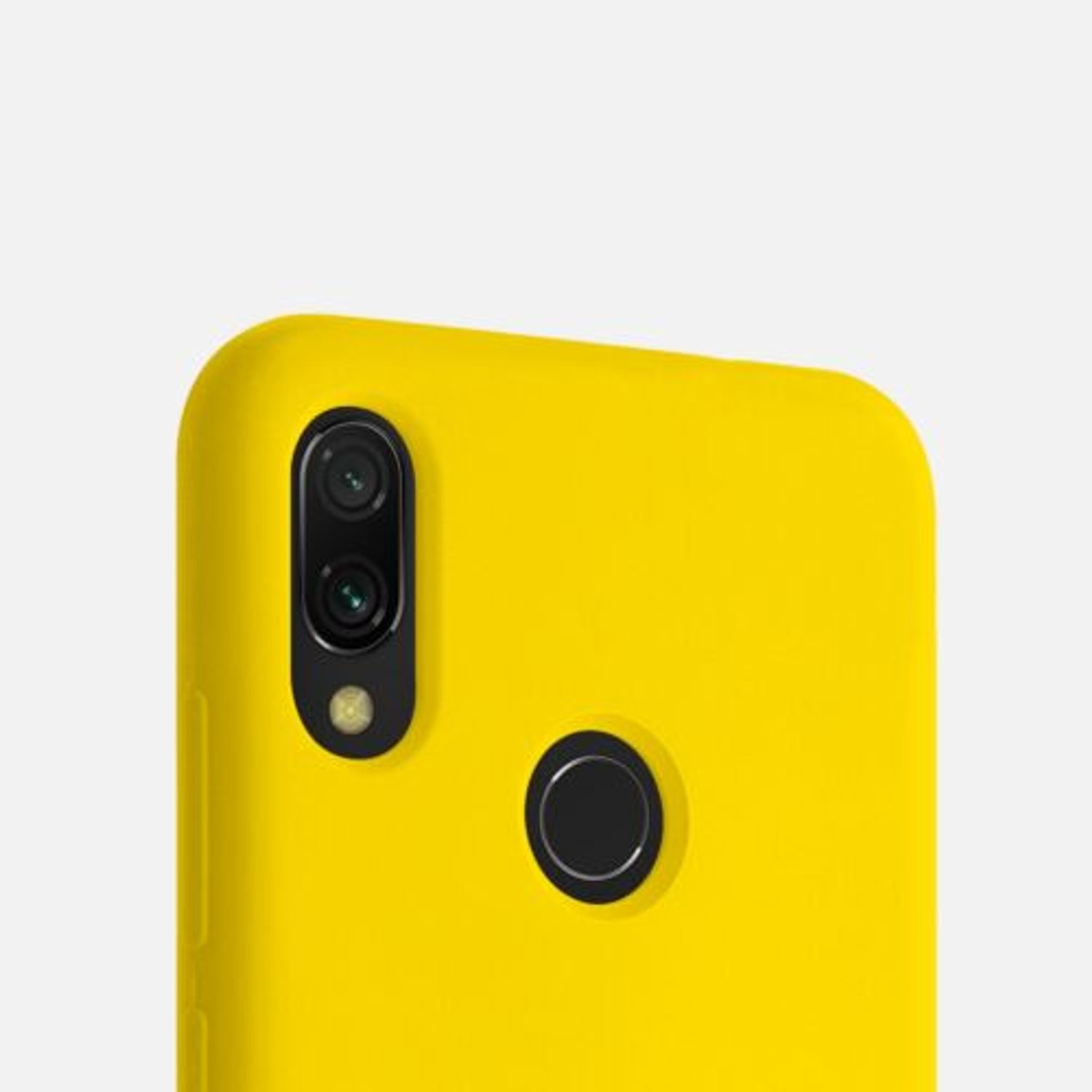 Husa pentru Xiaomi Redmi Note 7/Redmi Note 7 Pro, Silicon, Galben, 48714.165 fotografia produsului View 8 L
