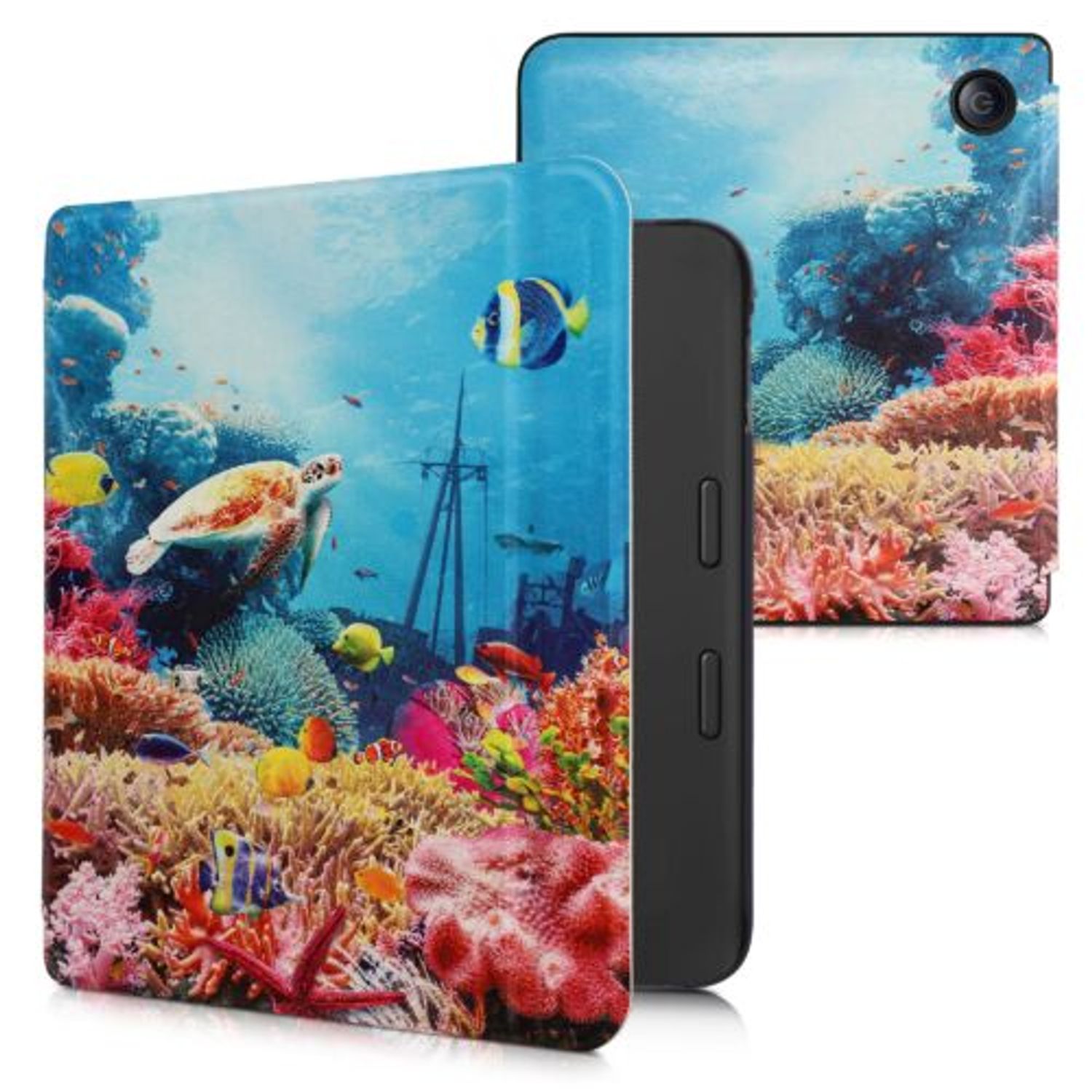 Husa pentru Tolino Vision 6, Kwmobile, Multicolor, Piele ecologica, 56594.10 fotografia produsului