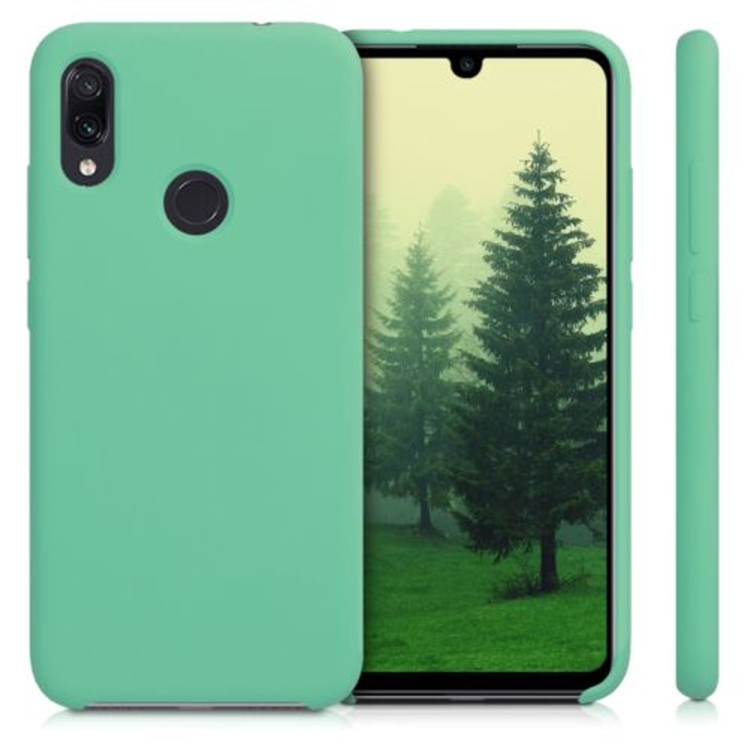 Husa pentru Xiaomi Redmi Note 7/Redmi Note 7 Pro, Silicon, Verde, 48714.147 fotografia produsului View 2 L