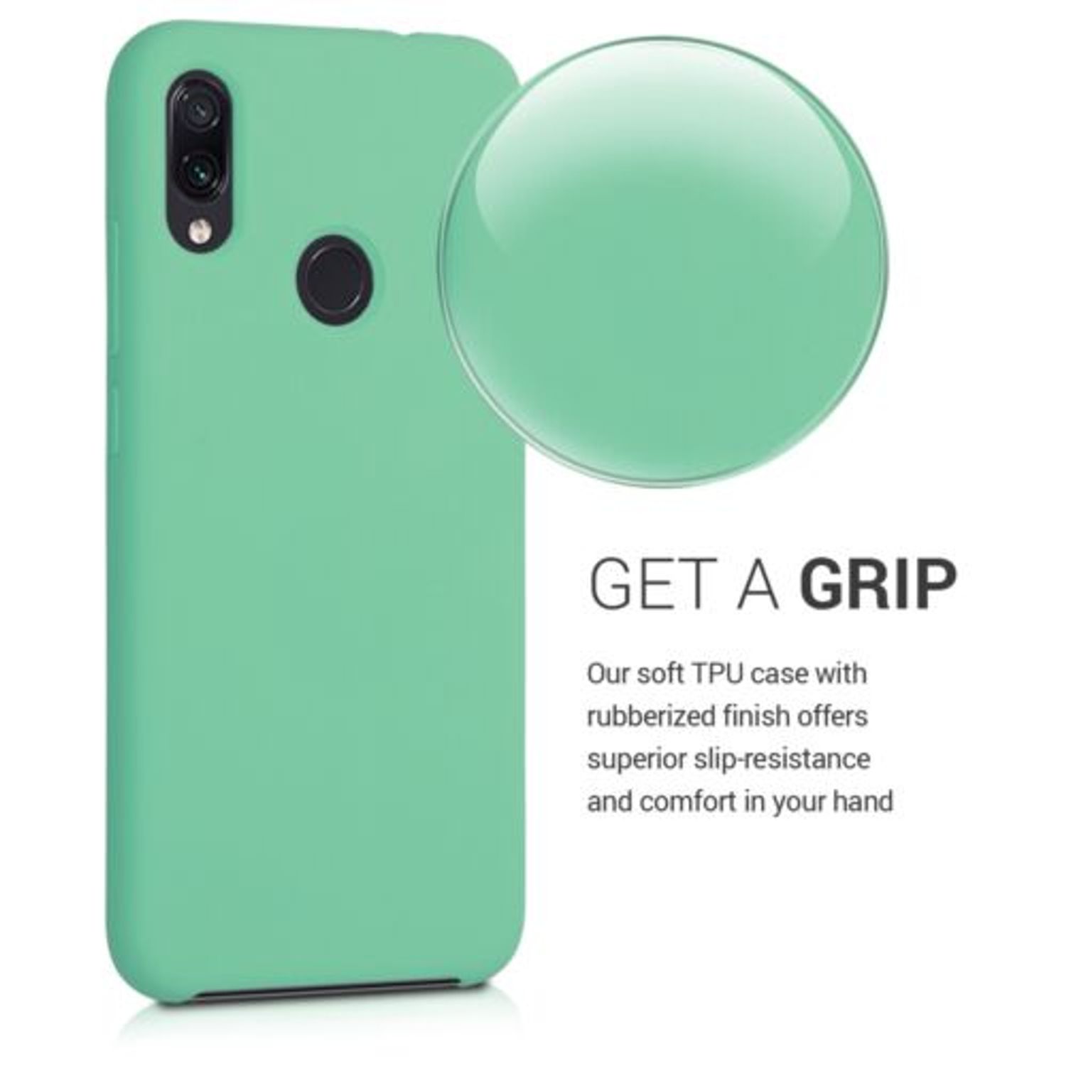 Husa pentru Xiaomi Redmi Note 7/Redmi Note 7 Pro, Silicon, Verde, 48714.147 fotografia produsului View 4 L