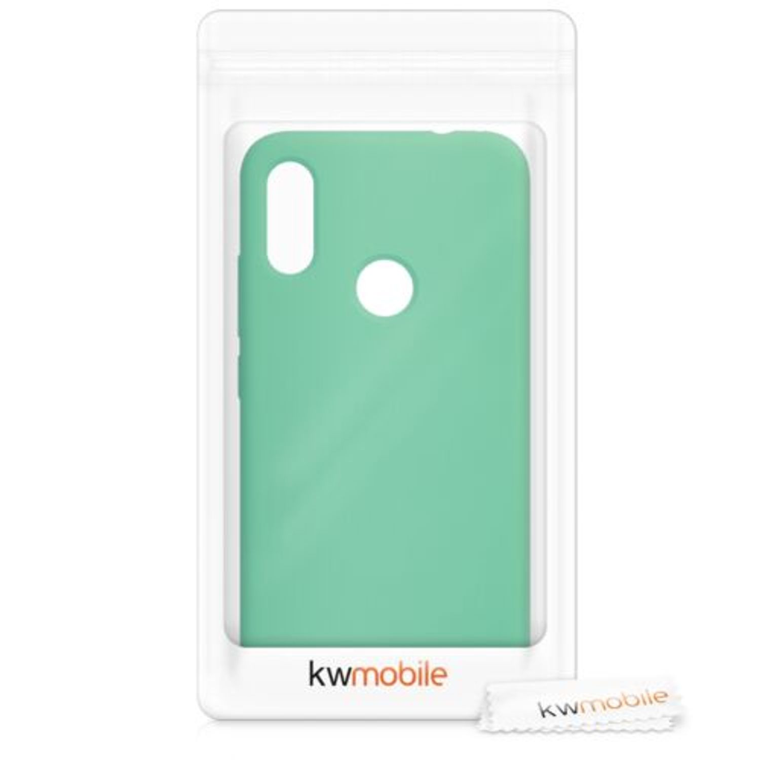 Husa pentru Xiaomi Redmi Note 7/Redmi Note 7 Pro, Silicon, Verde, 48714.147 fotografia produsului View 7 L