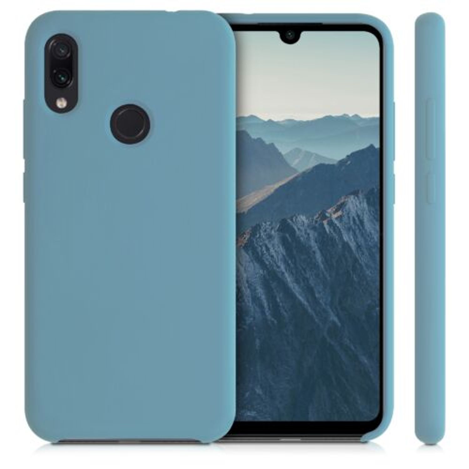Husa pentru Xiaomi Redmi Note 7/Redmi Note 7 Pro, Silicon, Albastru, 48714.206 fotografia produsului View 2 L