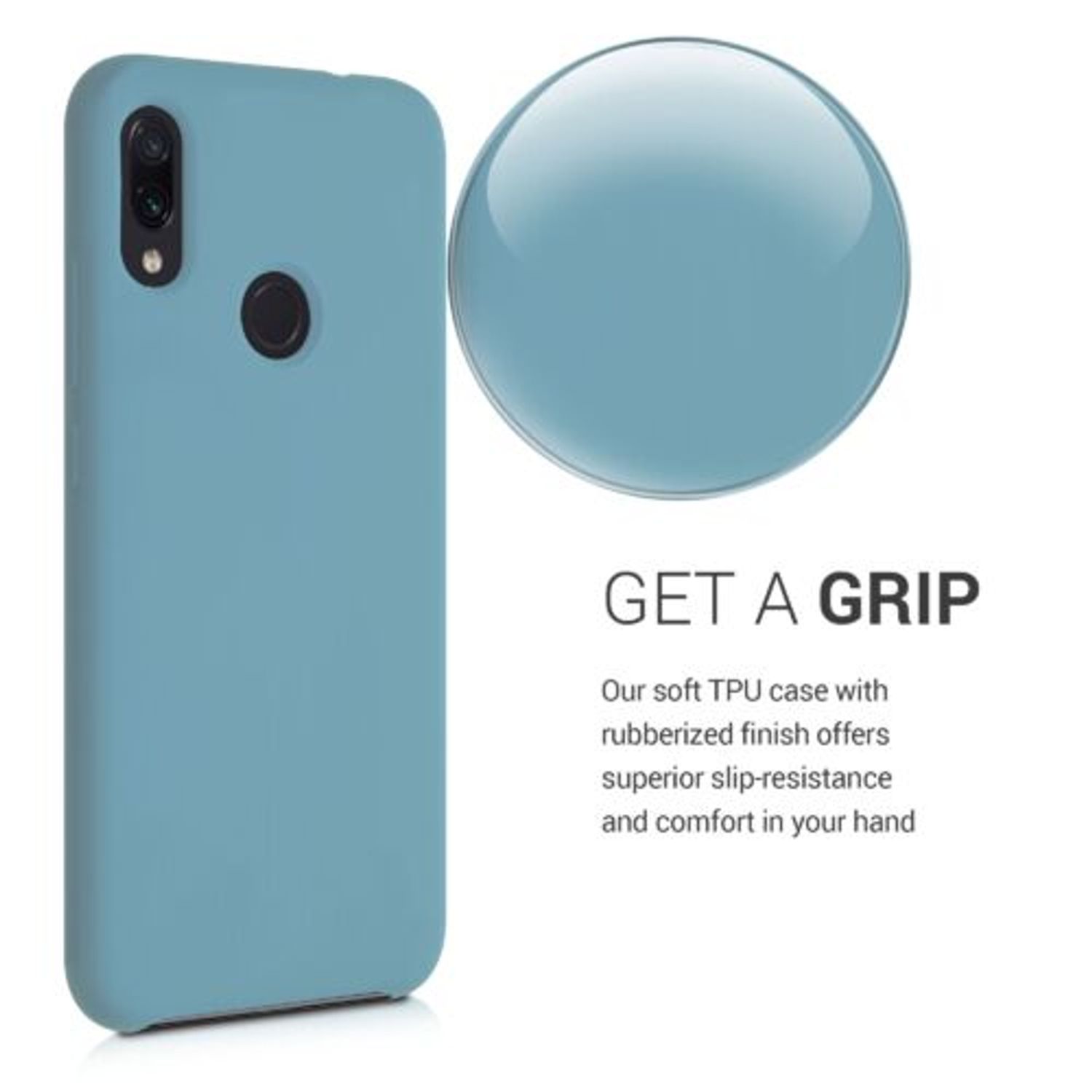 Husa pentru Xiaomi Redmi Note 7/Redmi Note 7 Pro, Silicon, Albastru, 48714.206 fotografia produsului View 4 L