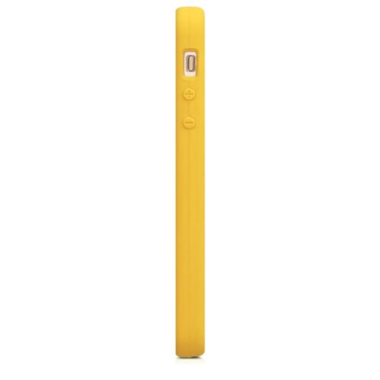 Husa pentru Apple iPhone 5/iPhone 5s/iPhone SE, Silicon, Galben, 42766.143 fotografia produsului View 8 L