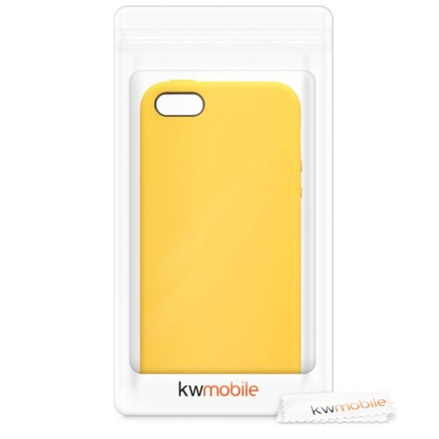Husa pentru Apple iPhone 5/iPhone 5s/iPhone SE, Silicon, Galben, 42766.143 fotografia produsului View 3 L