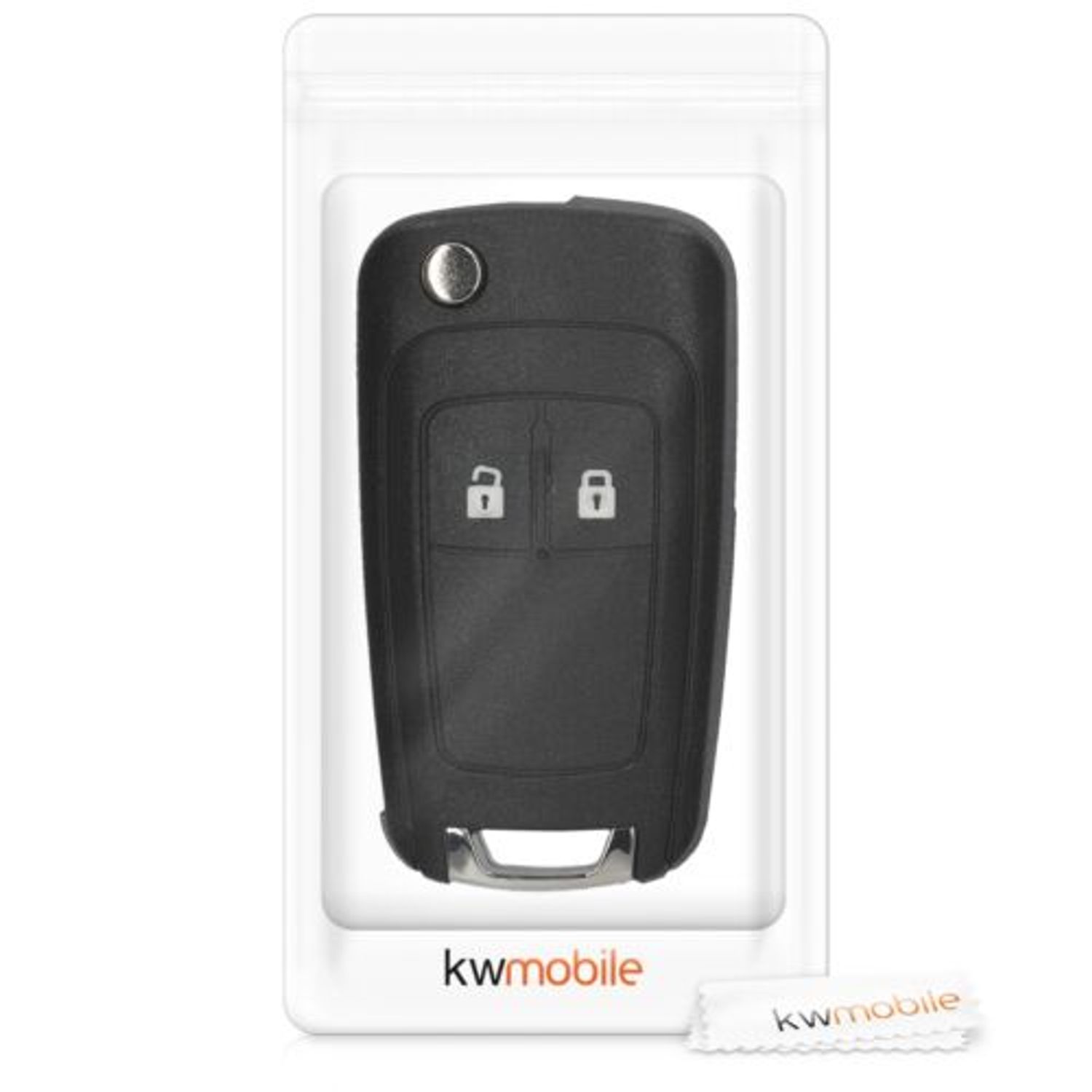Carcasa Cheie pentru Opel/Chevrolet, 2 Butoane, Plastic, Negru, 48233.01 fotografia produsului View 7 L