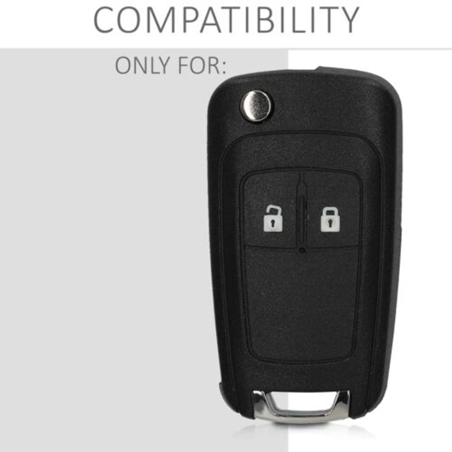 Carcasa Cheie pentru Opel/Chevrolet, 2 Butoane, Plastic, Negru, 48233.01 fotografia produsului View 6 L