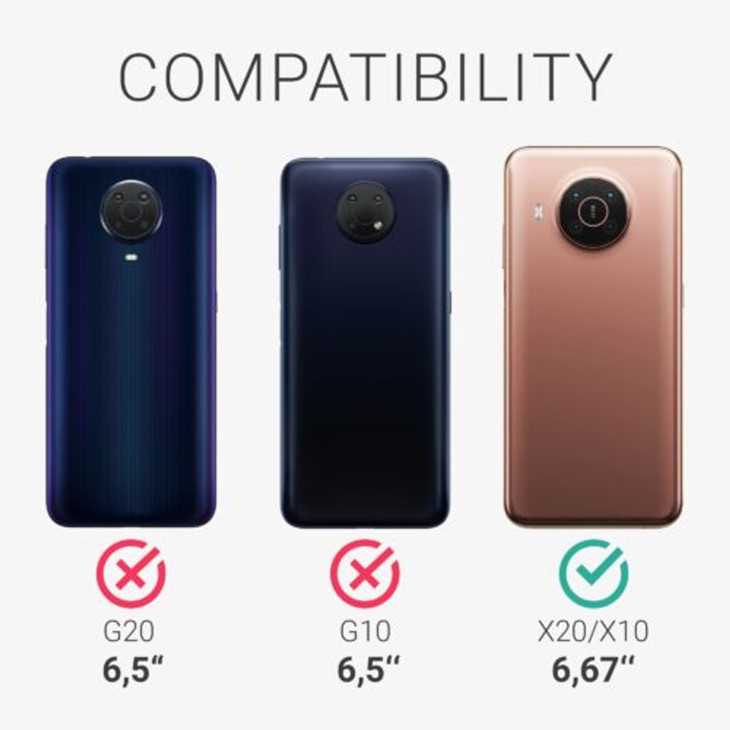 Husa pentru Nokia X10/x20, Silicon, Roz, 54860.01 fotografia produsului View 6 L