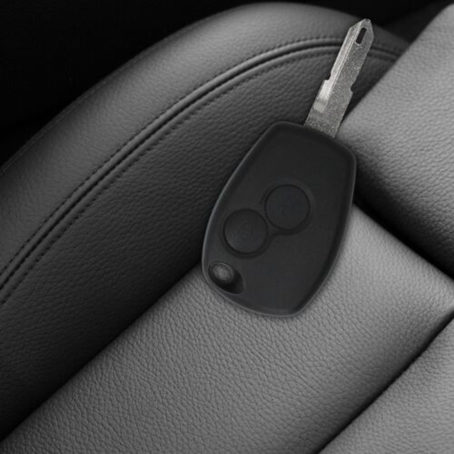 Carcasa Cheie pentru Renault/Dacia, 2 Butoane, Plastic, Negru, 49610.01 fotografia produsului View 3 L