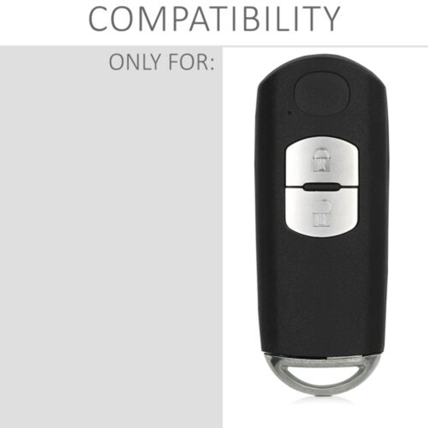 Carcasa Cheie pentru Mazda, 2 Butoane, Keyless Go, Plastic, Negru, 49602.01 fotografia produsului View 6 L