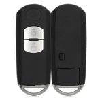 Carcasa Cheie pentru Mazda, 2 Butoane, Keyless Go, Plastic, Negru, 49602.01 fotografia produsului