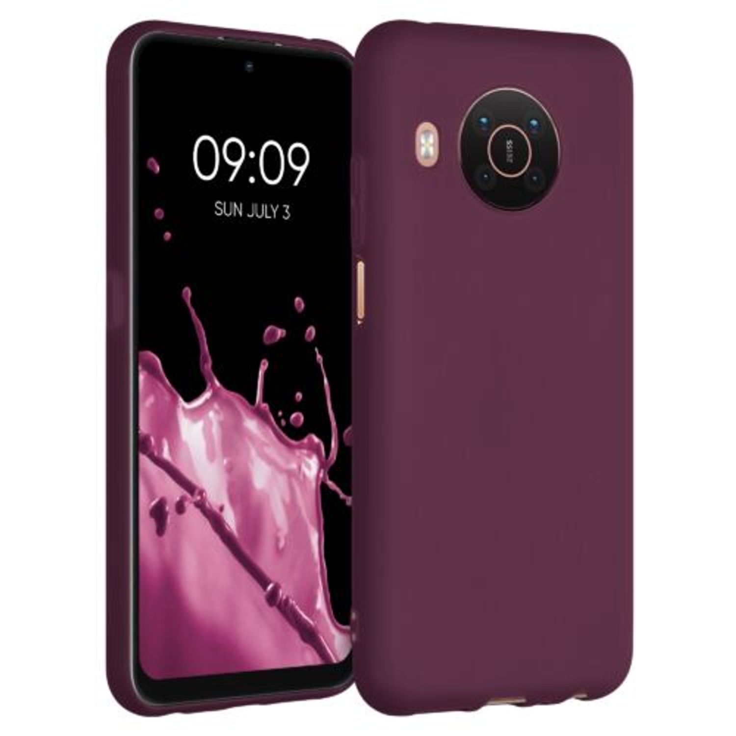 Husa pentru Nokia X10/x20, Silicon, Violet, 54846.187 fotografia produsului