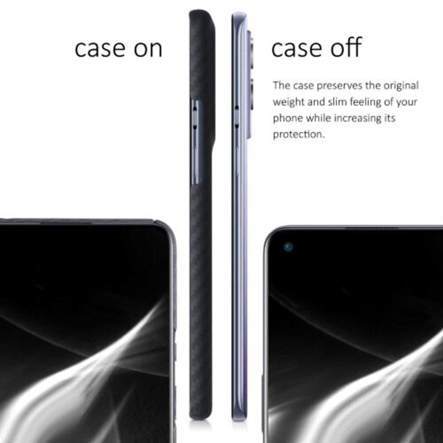 Husa pentru OnePlus 9, Aramida, Negru, 56041.47 fotografia produsului View 5 L