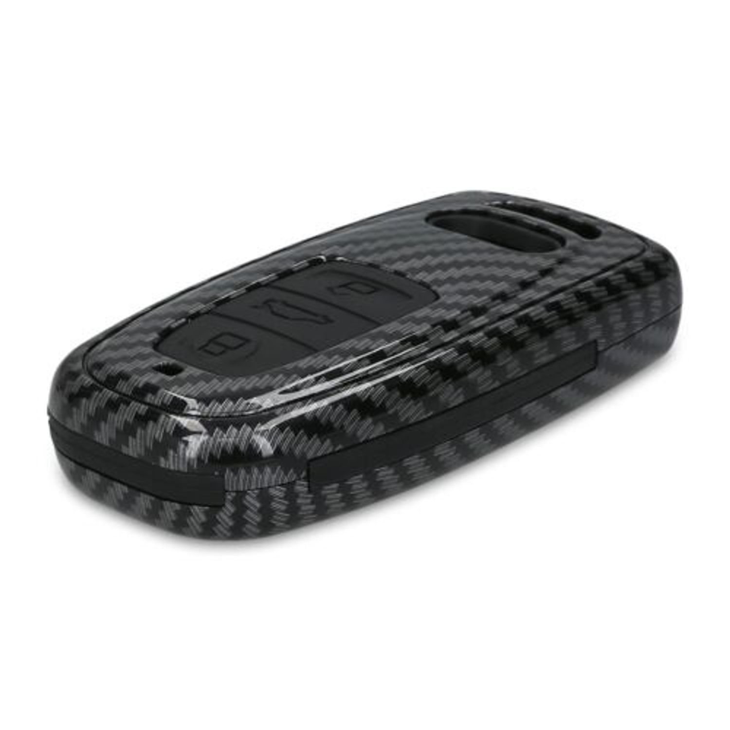 Husa Cheie Auto pentru Audi, 3 Butoane, Plastic, Negru, 52236.01 fotografia produsului View 2 L