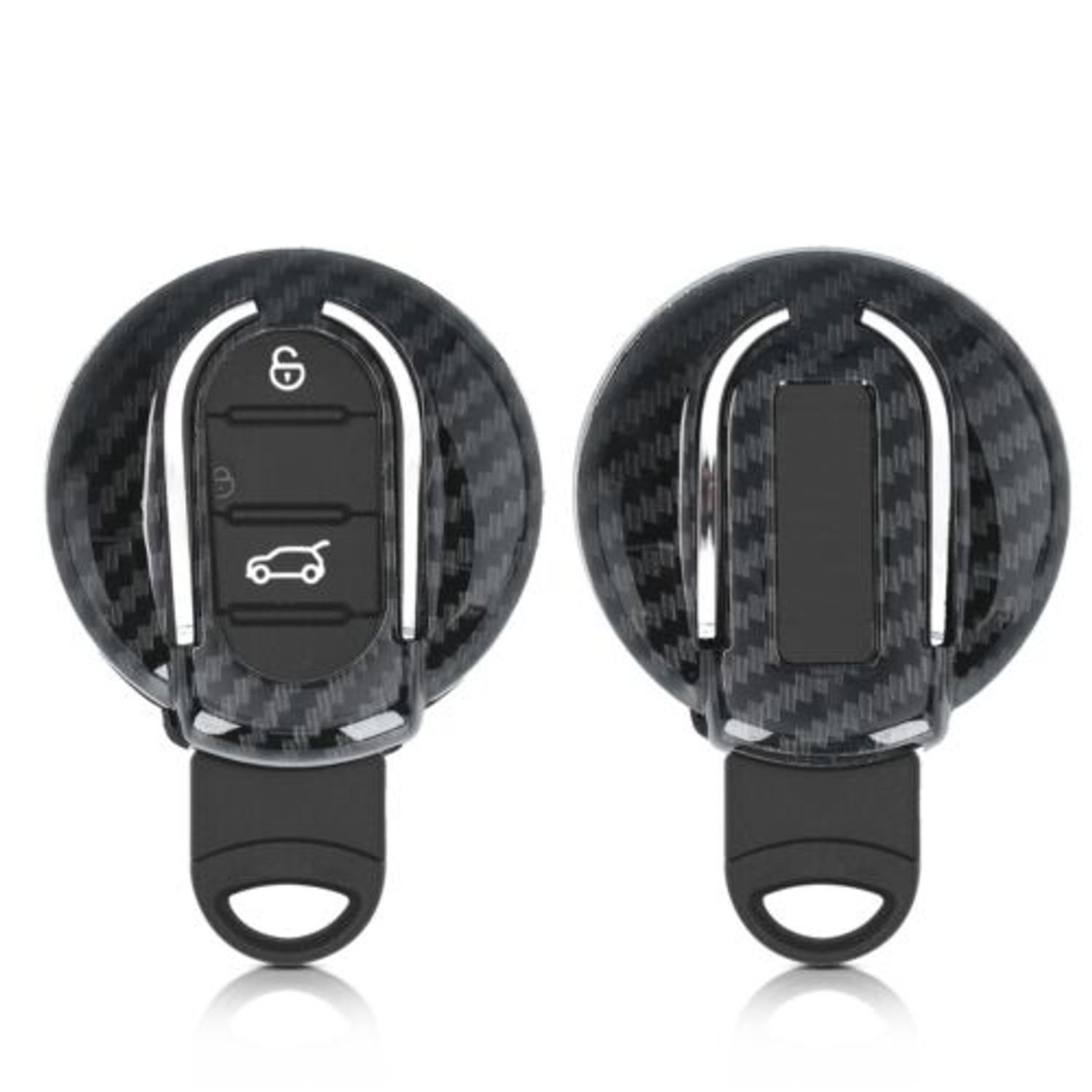 Husa Cheie Auto pentru Mini Cooper, 3 Butoane, Plastic, Negru, 49073.01 fotografia produsului