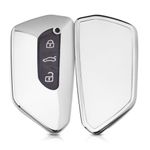 Husa Cheie Auto pentru VW, 3 Butoane, Silicon, Silver, 52654.02 fotografia produsului