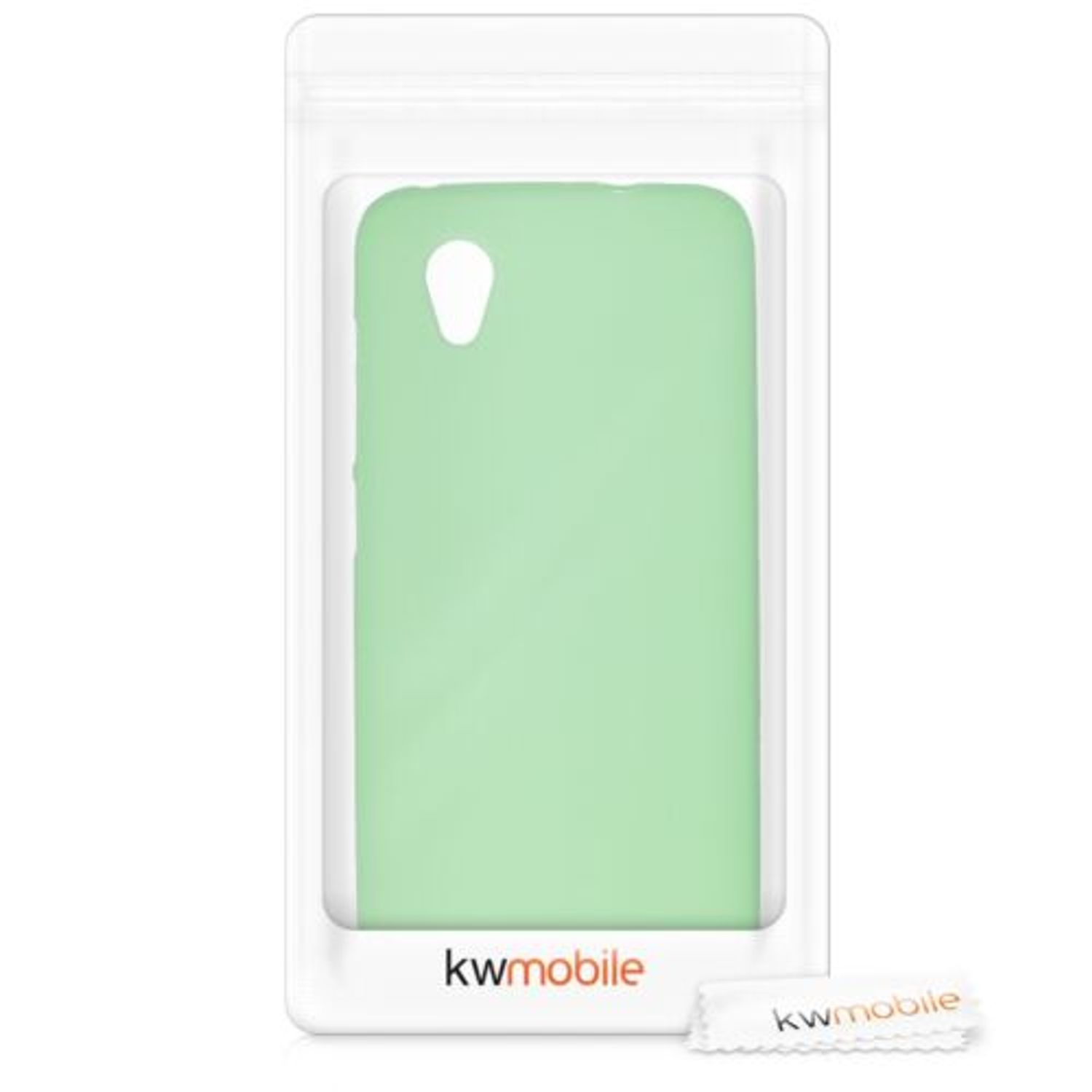 Husa pentru Alcatel 1, Silicon, Verde, 46363.50 fotografia produsului View 7 L